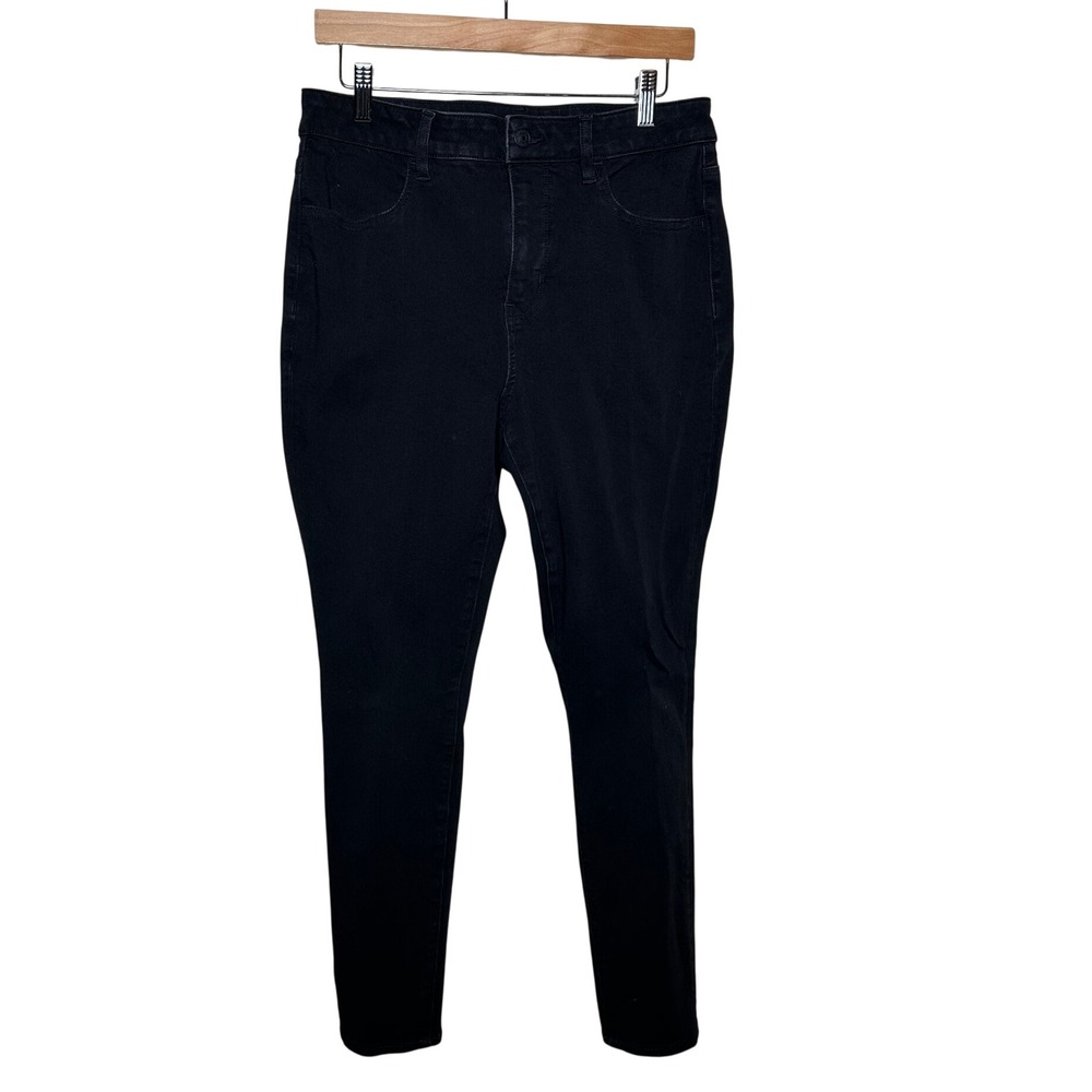 American Eagle Women's Skinny Jeans size 12 Regular Black Denim